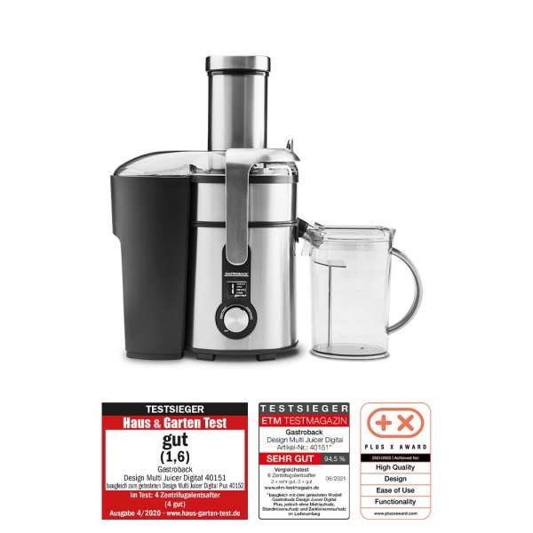 GASTROBACK® Entsafter - 40151 - Design Multi Juicer Digital