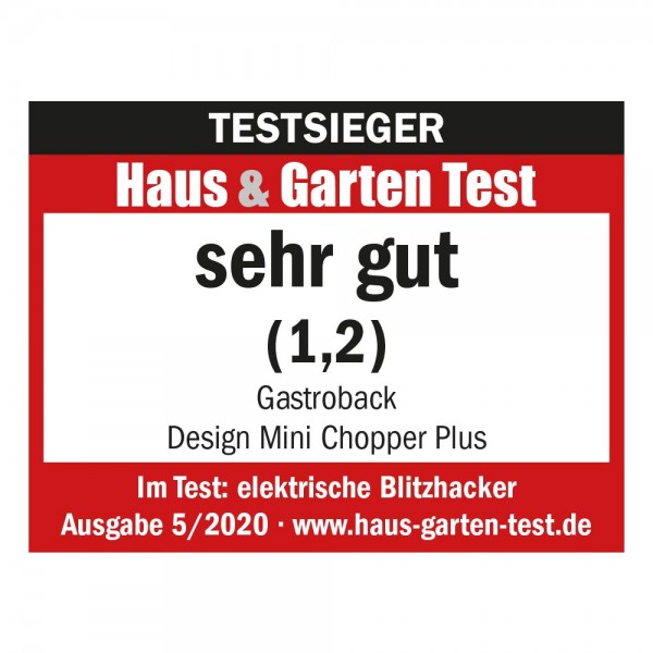 GASTROBACK® Zerkleinerer - 40961 Design Mini Chopper Plus