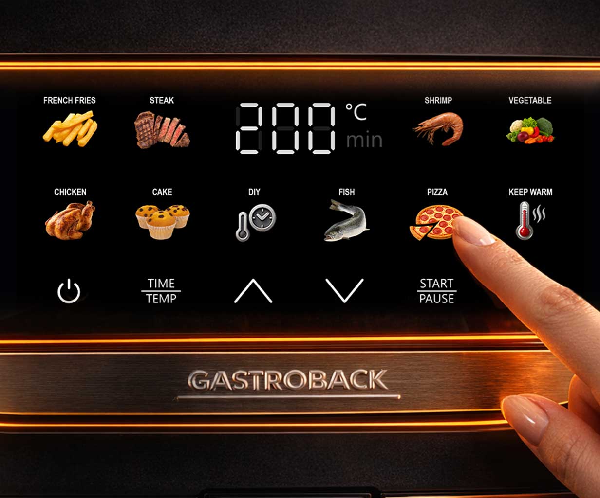 GASTROBACK® Heissluftfritteuse - 42585 - Multi-Heissluftfritteuse Heat & Crisp Family 8 L