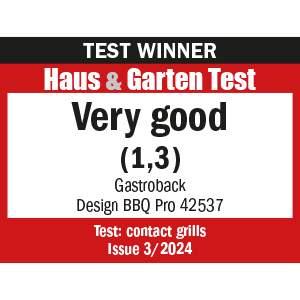TEST WINNER Contact grills GASTROBACK® Design BBQ Pro - 42537 - Haus & Garten Test 03/2024 TEST WINNER Contact grills GASTROBACK® Design BBQ Pro - 42537 - Haus & Garten Test 03/2024