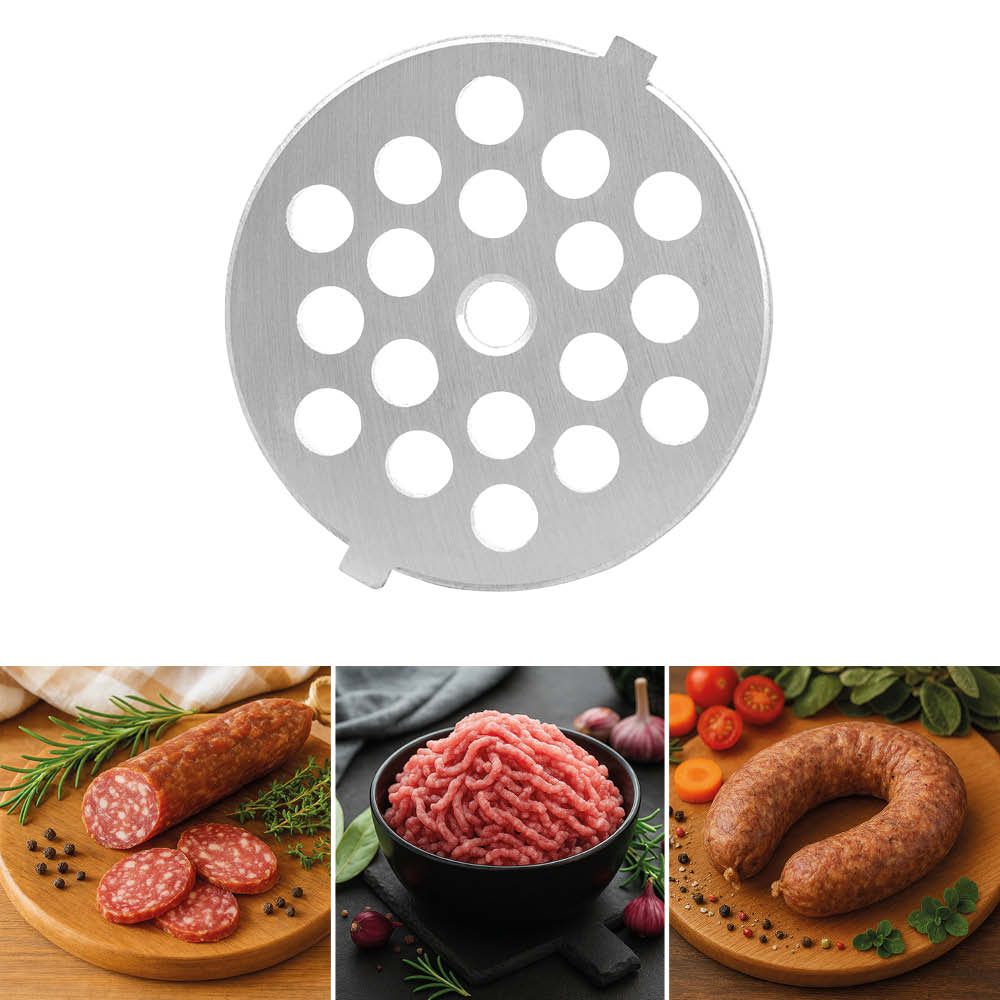 GASTROBACK® Mincer - 41410 - Design Mincer 6-in-1 Power Pro #10 - 8 mm perforated disc for coarse minced meat, e.g., for ragouts, coarse sausages, salamis. Also for tougher meat. GASTROBACK® Mincer - 41410 - Design Mincer 6-in-1 Power Pro #10 - 8 mm perforated disc for coarse minced meat, e.g., for ragouts, coarse sausages, salamis. Also for tougher meat.