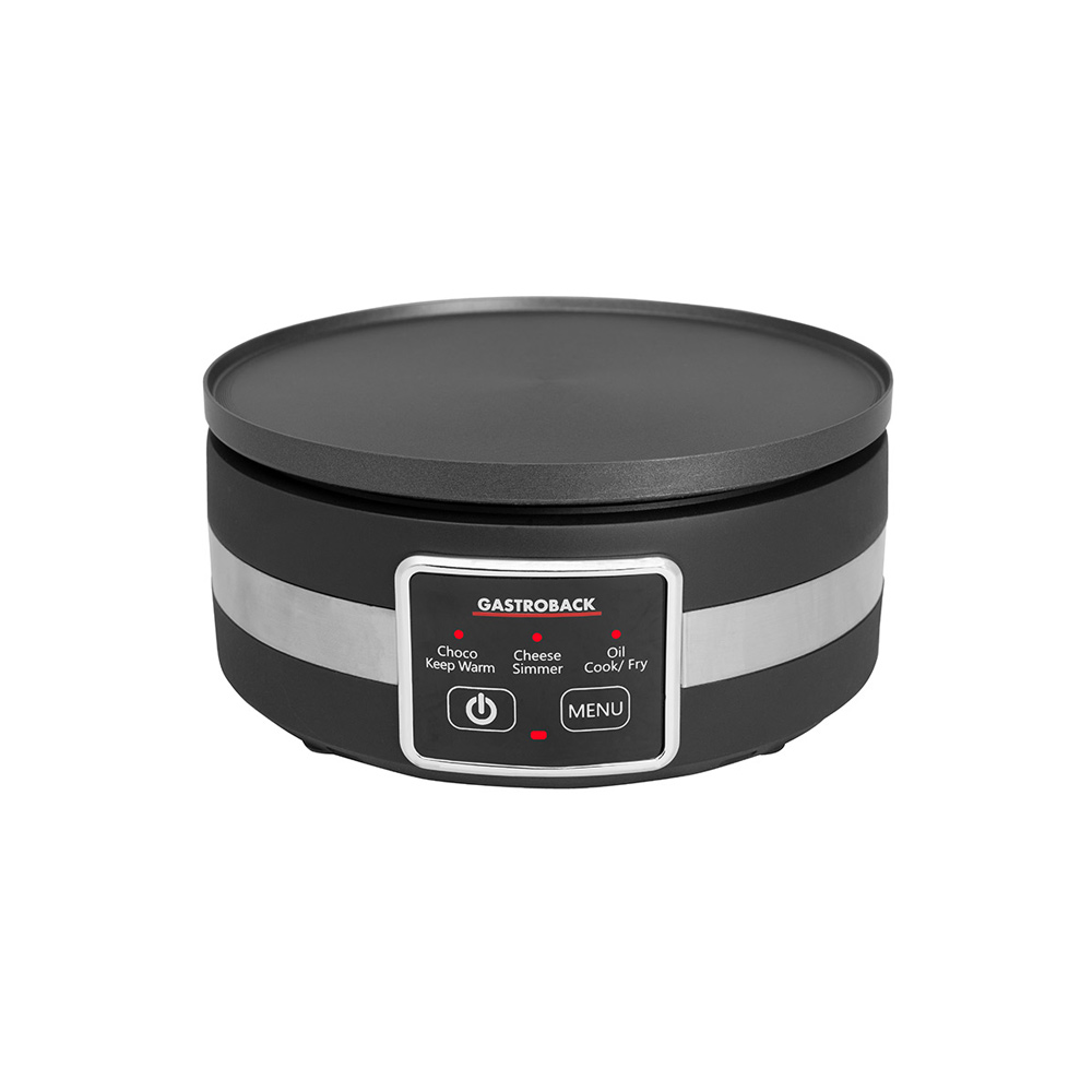 GASTROBACK® Fondue - 42568 - Fondue Multicook 4-in-1 & Kochplatte - 13 teiliges Fondue-Set mit induktiver Bratpfanne und Kochtopf für bis zu 8 Personen