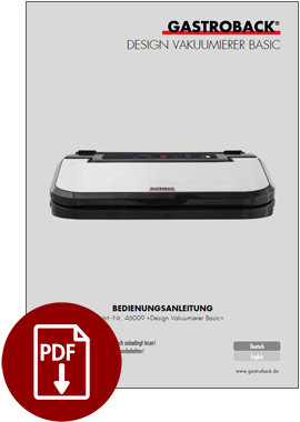 46009 - Design Vakuumierer Basic - BDA 46009 - Design Vakuumierer Basic - BDA