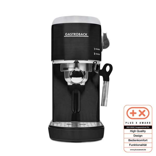 GASTROBACK® Siebträgermaschine - 42718 Design Espresso Piccolo Schwarz
