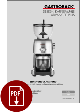 42642 - Design Kaffeemühle Advanced Plus - BDA
