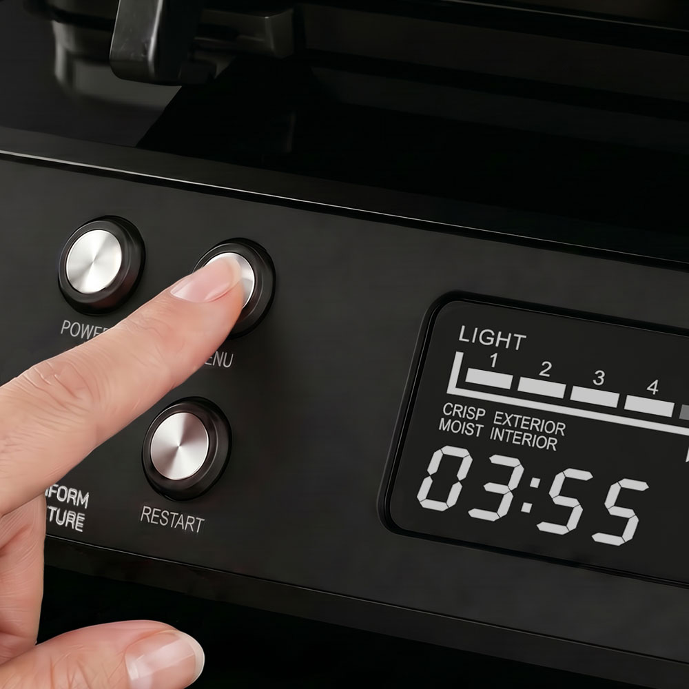 GASTROBACK® Waffeleisen - 42448 - Waffeleisen Advanced Control Pro 4 - BLACK EDITION