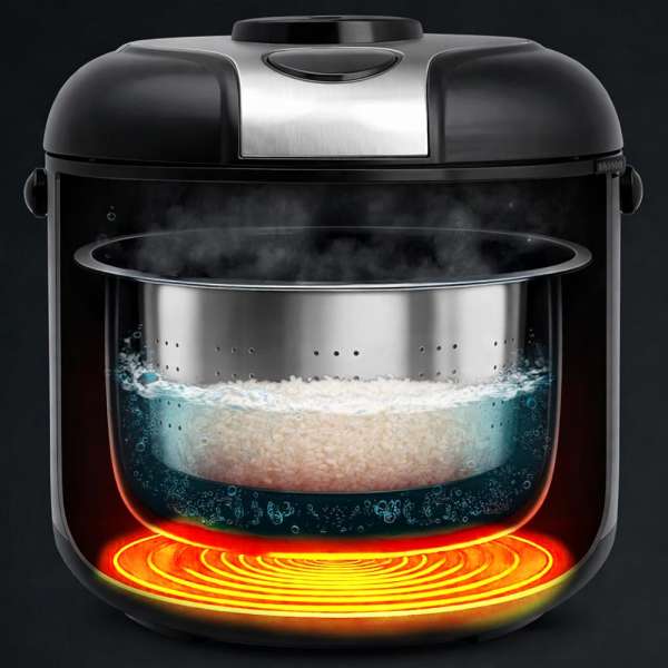 Reiskocher RiceControl low carb & steam 3 L