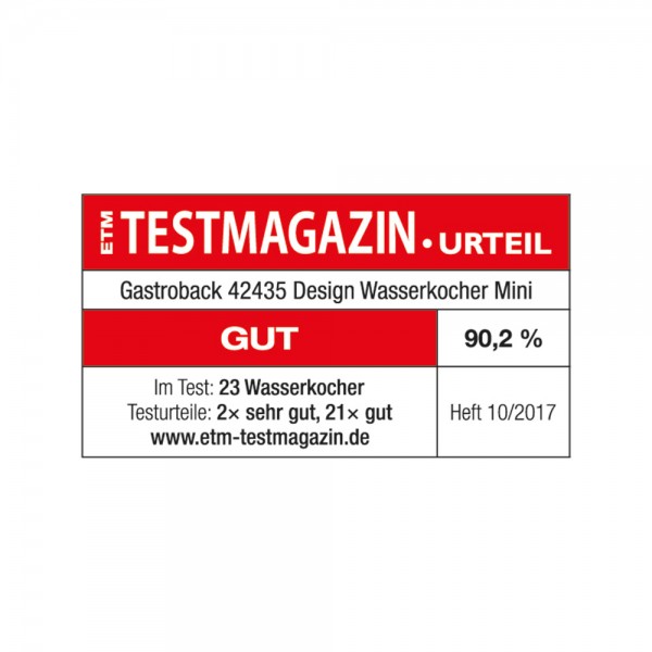 GASTROBACK® Wasserkocher - 42435 Design Wasserkocher Mini