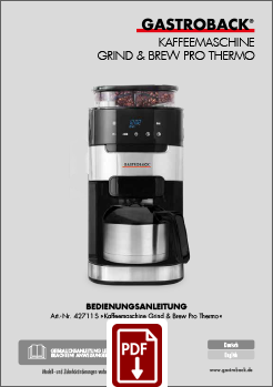 42711 S - Coffee Machine Grind & Brew Pro Thermo - BDA