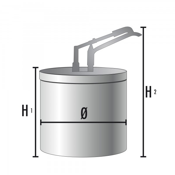 Gebäckfüllm. mit Hebelbed. 1-tlg.10 l