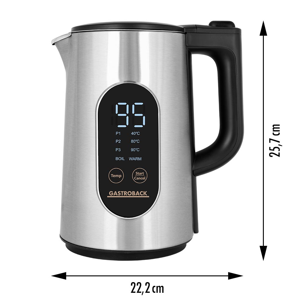 GASTROBACK® Wasserkocher - 42446 - Wasserkocher Cool Touch Express Digital 3.000 W GASTROBACK® Wasserkocher - 42446 - Wasserkocher Cool Touch Express Digital 3.000 W