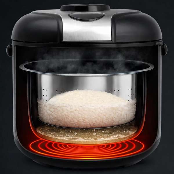 Reiskocher RiceControl low carb & steam 3 L