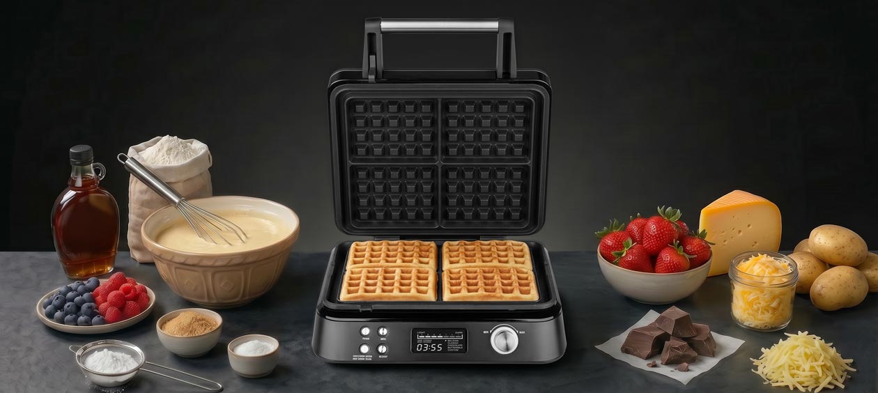 GASTROBACK® Waffeleisen - 42448 - Waffeleisen Advanced Control Pro 4 - BLACK EDITION GASTROBACK® Waffeleisen - 42448 - Waffeleisen Advanced Control Pro 4 - BLACK EDITION