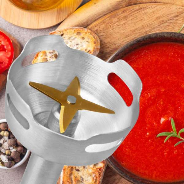 GASTROBACK-40973-4-in-1-XXL-Pürierstab-Stabmixer-Profi-1500W-Edelstahl-titanbeschichtet-20-Geschwindigkeitsstufen-und-Turbo