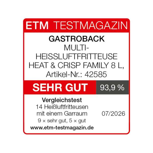 Multi-Heissluftfritteuse Heat & Crisp Family 8 L