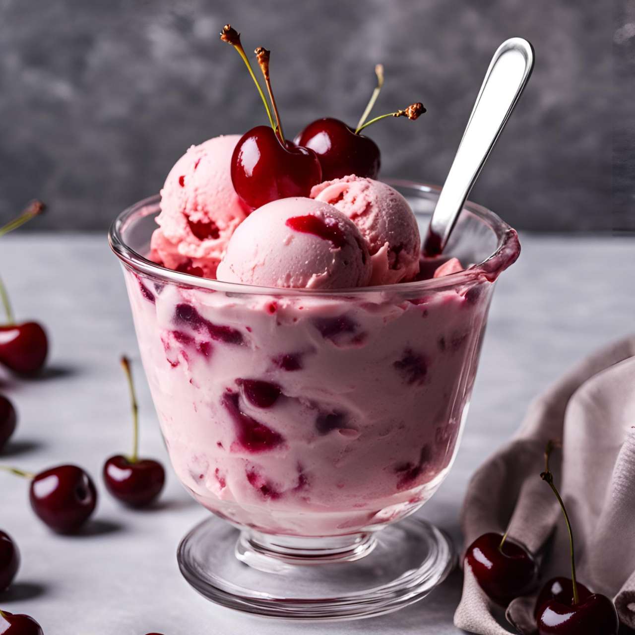 Amarena-Kirsch-Eis | Eisrezept für Eismaschinen