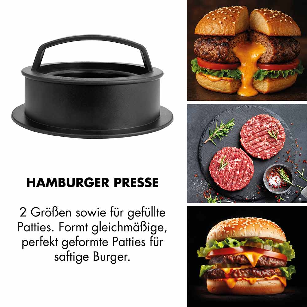GASTROBACK® Fleischwolf - 41410 - Design Fleischwolf 6-in-1 Power Pro #10 - Hamburger Presse - 2 Größen sowie für gefüllte Patties. Formt gleichmäßige, perfekt geformte Patties für saftige Burger. GASTROBACK® Fleischwolf - 41410 - Design Fleischwolf 6-in-1 Power Pro #10 - Hamburger Presse - 2 Größen sowie für gefüllte Patties. Formt gleichmäßige, perfekt geformte Patties für saftige Burger.