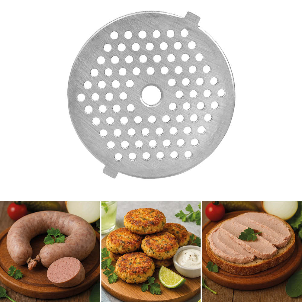 GASTROBACK® Mincer - 41410 - Design Mincer 6-in-1 Power Pro #10 - 3 mm perforated disc as a basis for fine sausages, pies, for processing tender poultry or fish, e.g. into fish cakes. GASTROBACK® Mincer - 41410 - Design Mincer 6-in-1 Power Pro #10 - 3 mm perforated disc as a basis for fine sausages, pies, for processing tender poultry or fish, e.g. into fish cakes.