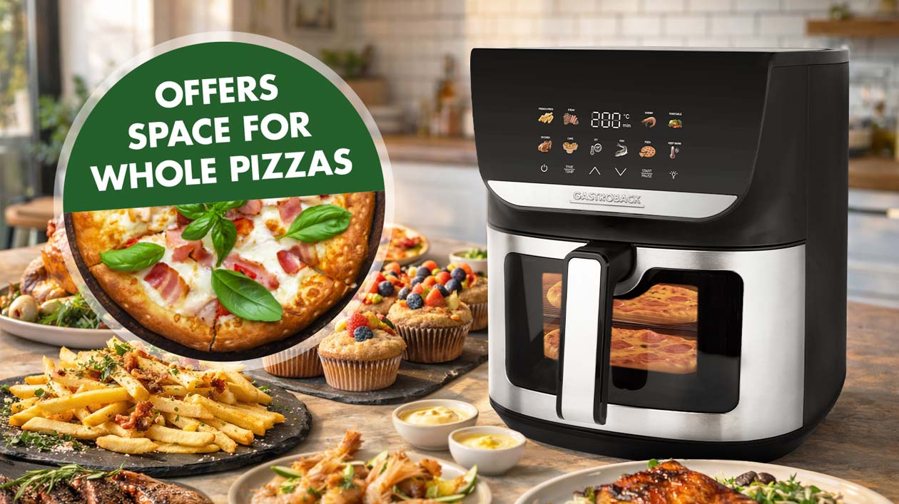 GASTROBACK® Airfryer - 42585 - Multi Hot Airfryer Heat & Crisp Family 8 L