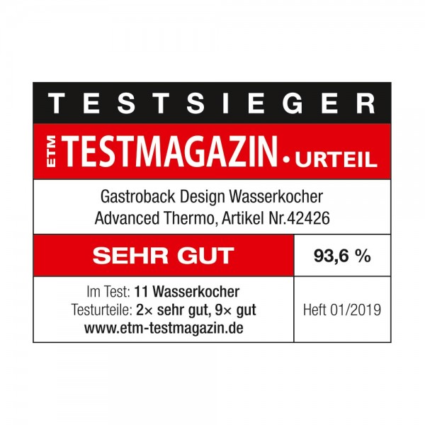 Design Wasserkocher Advanced Thermo
