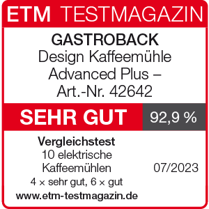 GASTROBACK® Kaffeemühle - 42642 - Design Kaffeemühle Advanced Plus GASTROBACK® Kaffeemühle - 42642 - Design Kaffeemühle Advanced Plus