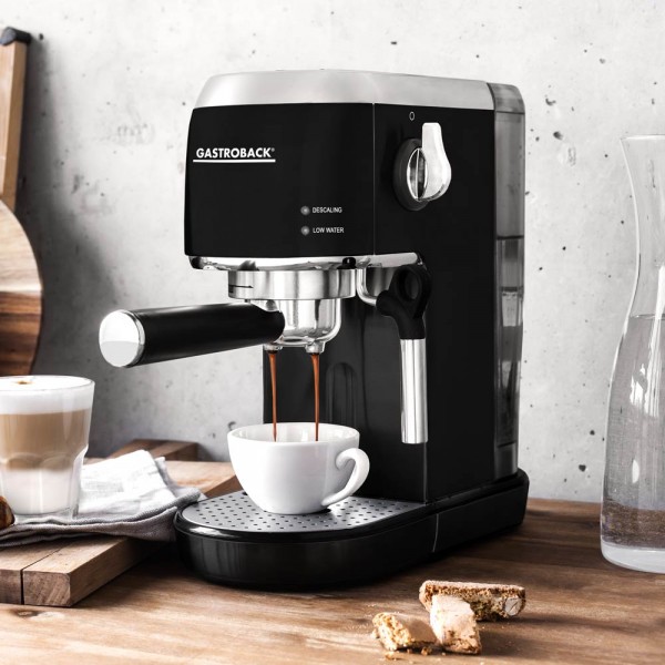 GASTROBACK® Siebträgermaschine - 42718 Design Espresso Piccolo Schwarz