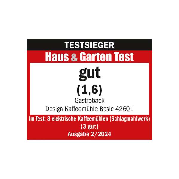 GASTROBACK® Kaffeemühle - 42601 - Design Kaffeemühle Basic