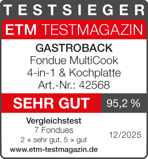 TESTSIEGER ETM 12/2025 - SEHR GUT - Fondue - 42568 - Fondue Multicook 4-in-1 & Kochplatte - 13 teiliges Fondue-Set mit induktiver Bratpfanne und Kochtopf für bis zu 8 Personen TESTSIEGER ETM 12/2025 - SEHR GUT - Fondue - 42568 - Fondue Multicook 4-in-1 & Kochplatte - 13 teiliges Fondue-Set mit induktiver Bratpfanne und Kochtopf für bis zu 8 Personen