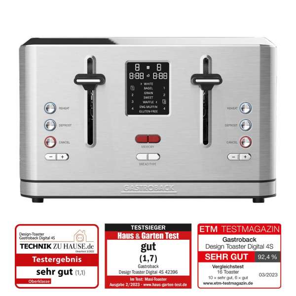 GASTROBACK® Toaster - 42396 - Design Toaster Digital 4S