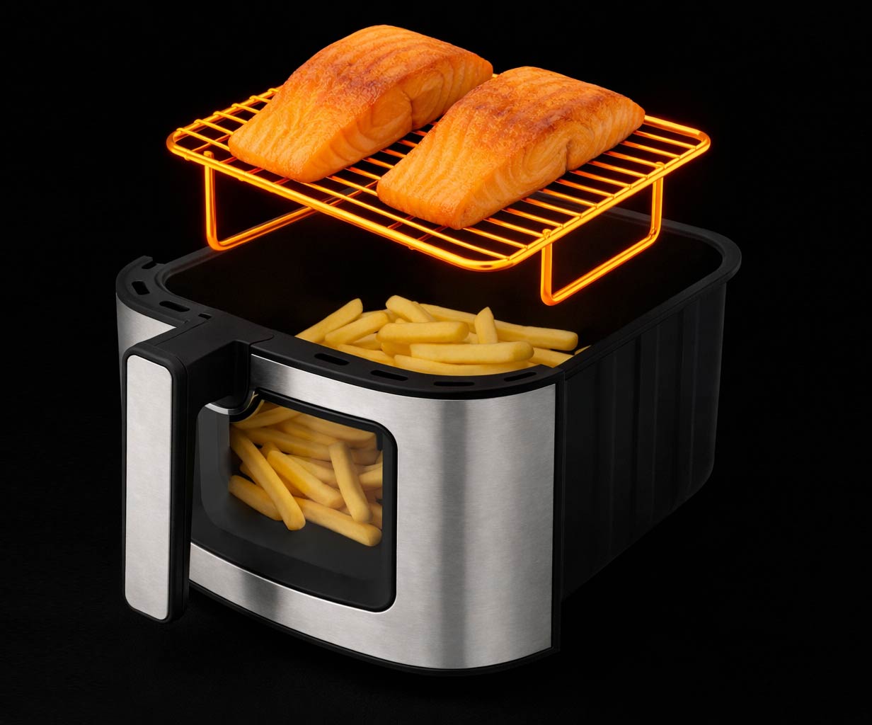 GASTROBACK® Heissluftfritteuse - 42585 - Multi-Heissluftfritteuse Heat & Crisp Family 8 L