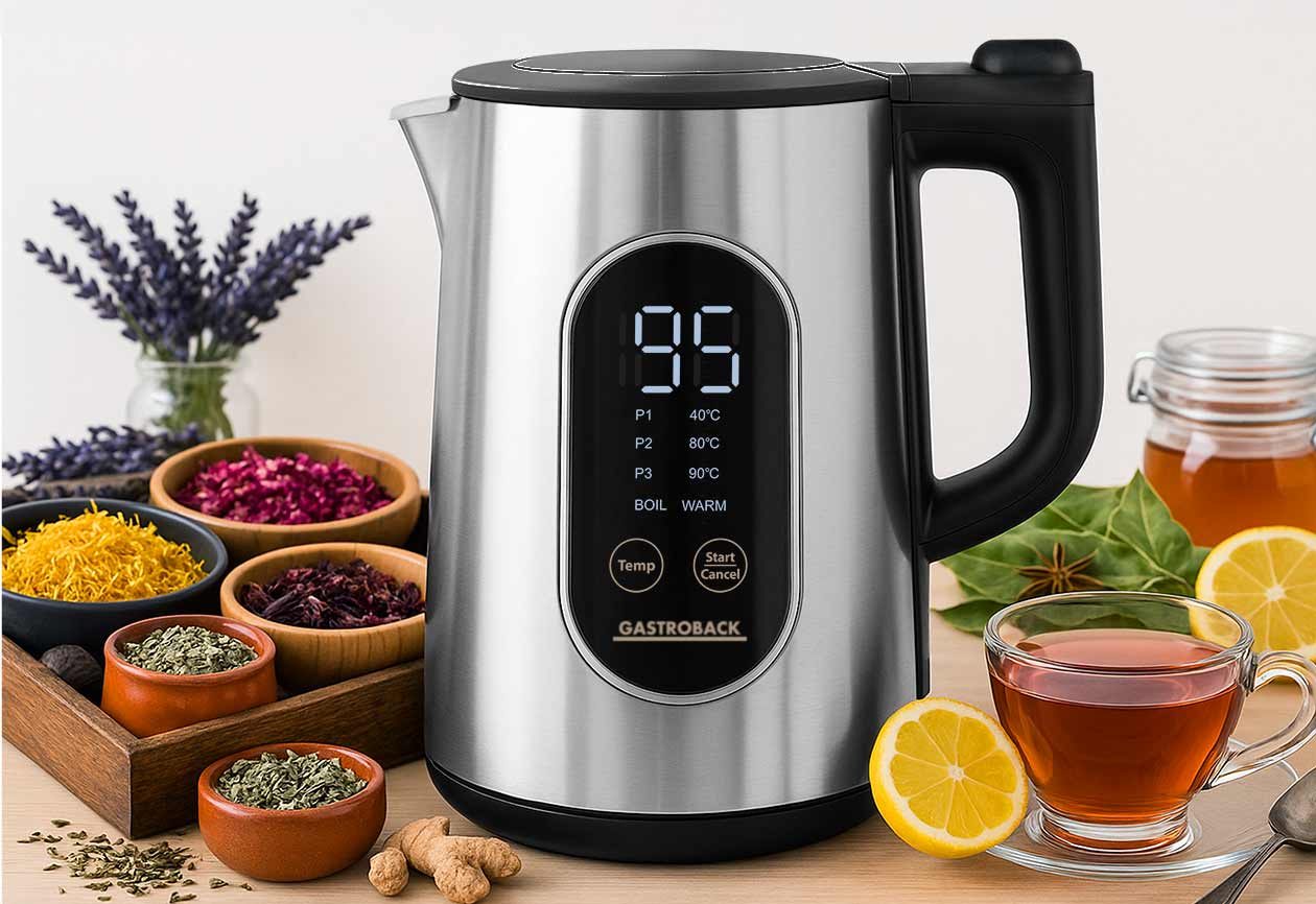 GASTROBACK® Wasserkocher - 42446 - Wasserkocher Cool Touch Express Digital 3.000 W