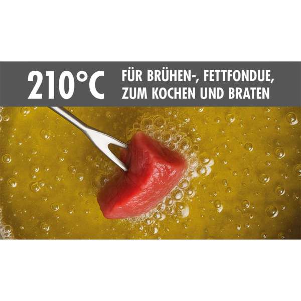 GASTROBACK® Fondue - 42568 - Fondue Multicook 4-in-1 & Kochplatte - 13 teiliges Fondue-Set mit induktiver Bratpfanne und Kochtopf für bis zu 8 Personen