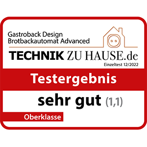 Brotbackautomat GASTROBACK® Design Brotbackautomat Advanced 42823 Technik zu Hause 12/2022 Brotbackautomat GASTROBACK® Design Brotbackautomat Advanced 42823 Technik zu Hause 12/2022