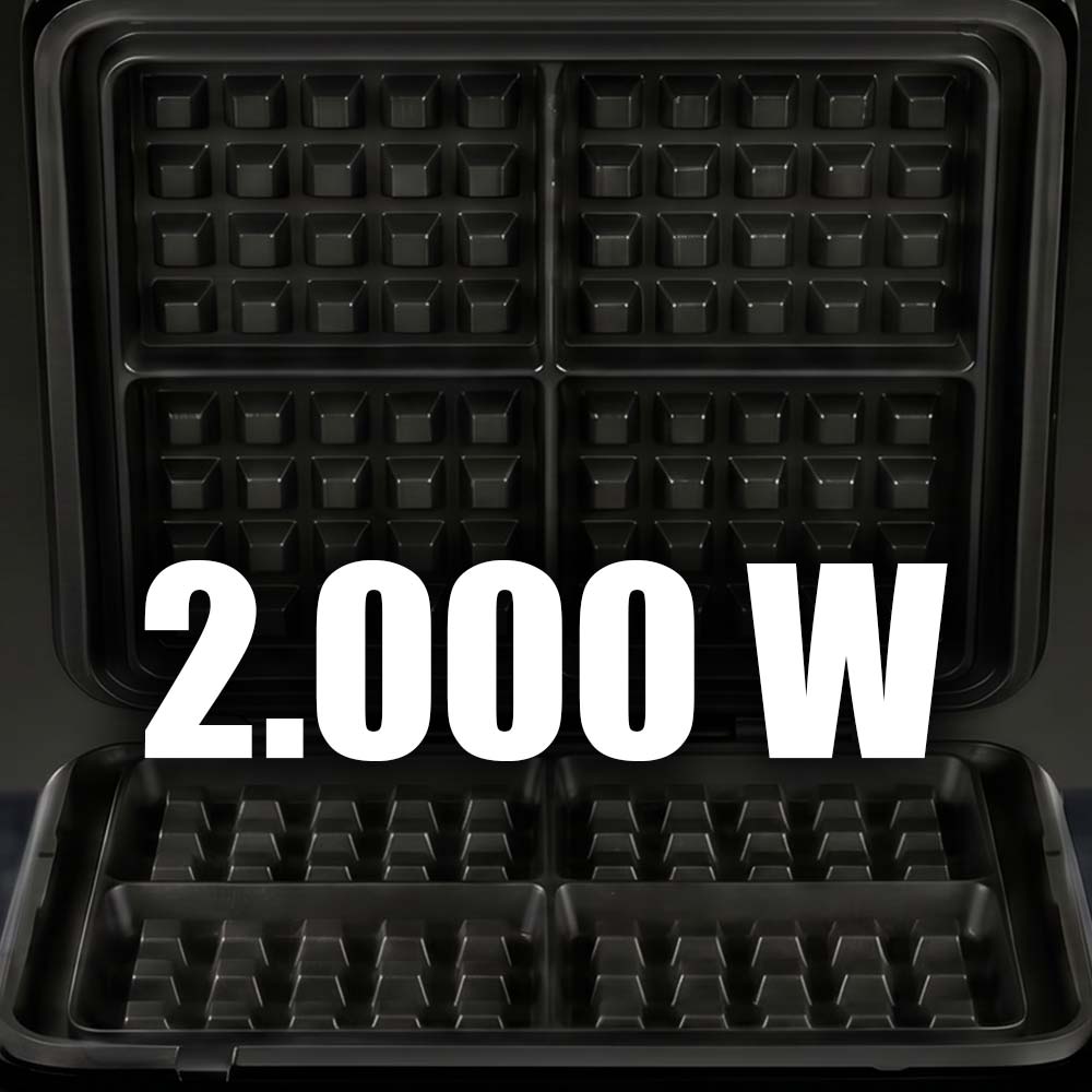 GASTROBACK® Waffeleisen - 42448 - Waffeleisen Advanced Control Pro 4 - BLACK EDITION