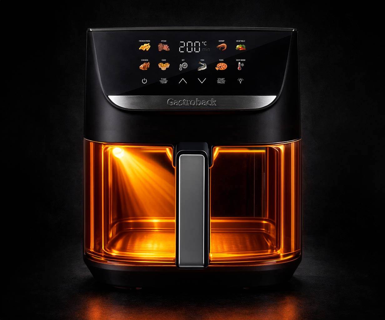 GASTROBACK® Heissluftfritteuse - 42585 - Multi-Heissluftfritteuse Heat & Crisp Family 8 L