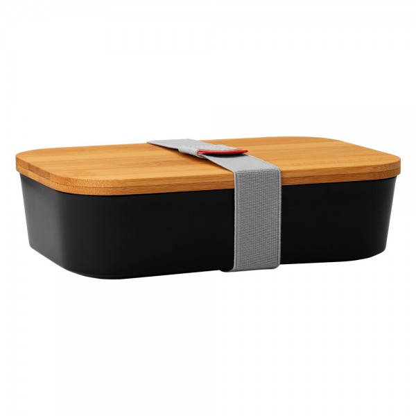 Gastroback Lunchbox schwarz, mit Bambusdeckel