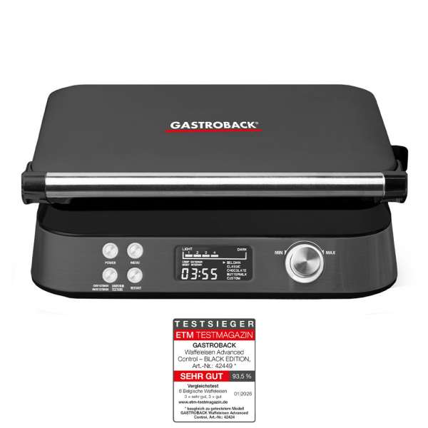 Waffle Maker Advanced Control - BLACK EDITION