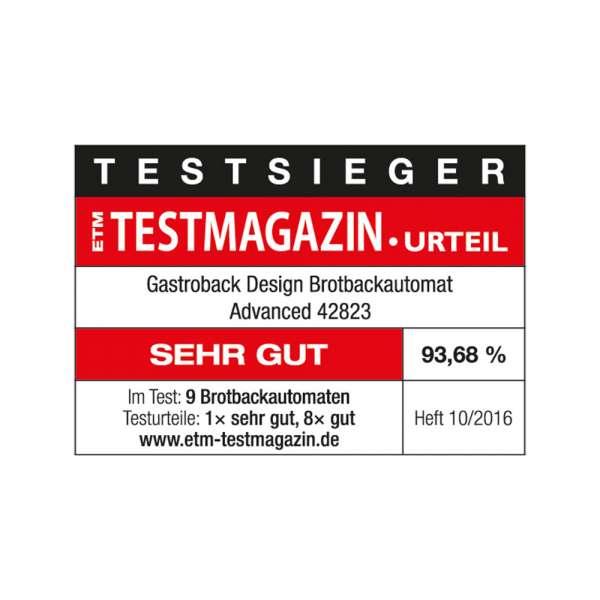 GASTROBACK® Brotbackautomat - 42823 - Design Brotbackautomat Advanced