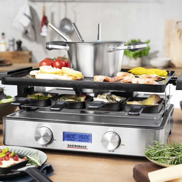 GASTROBACK® Raclette - Design Raclette Fondue Advanced Plus - 42562