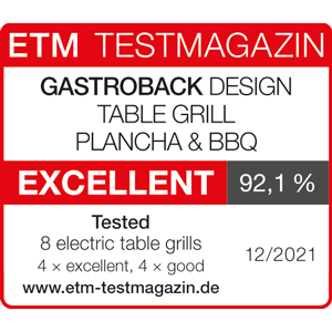 GASTROBACK® Table Grill - 42524 Design Table Grill Plancha & BBQ GASTROBACK® Table Grill - 42524 Design Table Grill Plancha & BBQ