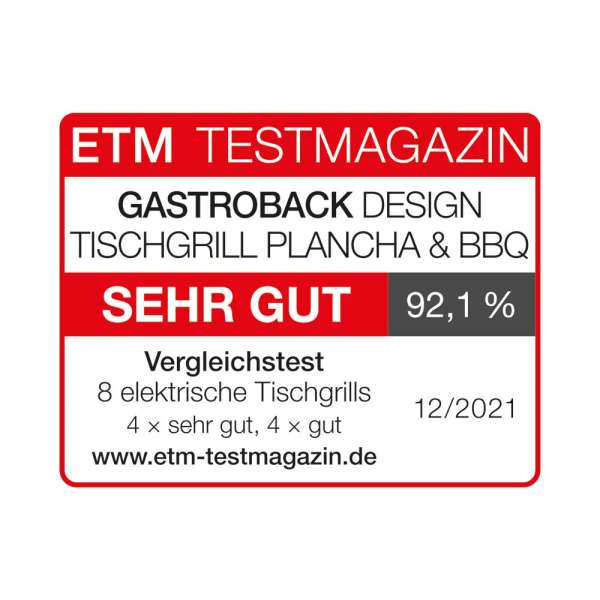 Design Tischgrill Plancha & BBQ