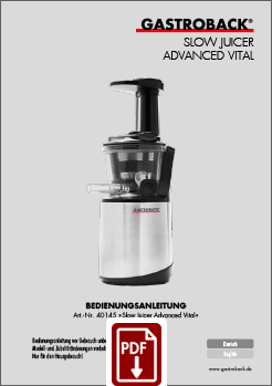 40145 - Slow Juicer Advanced Vital - BDA