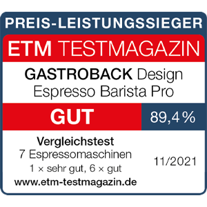 GASTROBACK® Siebträgermaschine - 42616 Design Espresso Barista Pro - Preis-Leistungssieger GASTROBACK® Siebträgermaschine - 42616 Design Espresso Barista Pro - Preis-Leistungssieger