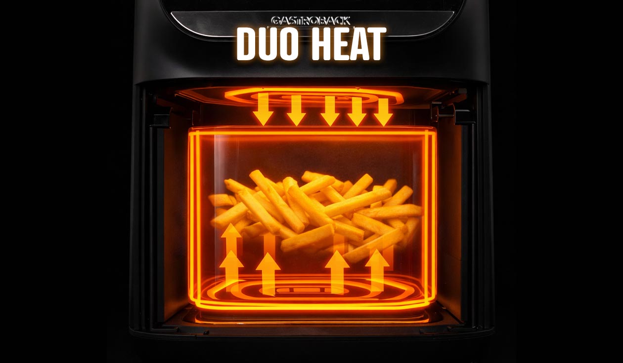 GASTROBACK® Heissluftfritteuse - 42585 - Multi-Heissluftfritteuse Heat & Crisp Family 8 L GASTROBACK® Heissluftfritteuse - 42585 - Multi-Heissluftfritteuse Heat & Crisp Family 8 L