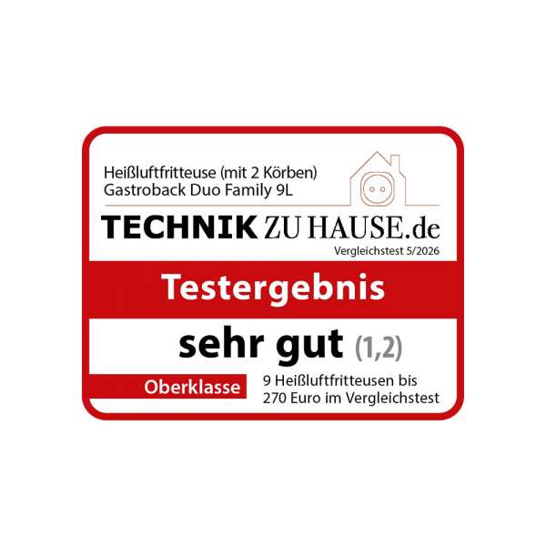 Multi-Heissluftfritteuse Duo Family 9 L