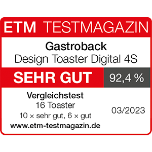 GASTROBACK® Toaster - Design Toaster Digital 4S - 42396 GASTROBACK® Toaster - Design Toaster Digital 4S - 42396