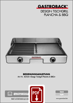 42524 - Design Tischgrill Plancha & BBQ - BDA/IM