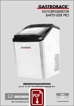 GASTROBACK® Eiswürfelbereiter - Eiswürfelbereiter Bartender Pro - 41143 GASTROBACK® Eiswürfelbereiter - Eiswürfelbereiter Bartender Pro - 41143