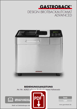 GASTROBACK® Brotbackautomat - 42823 - Design Brotbackautomat Advanced - IM GASTROBACK® Brotbackautomat - 42823 - Design Brotbackautomat Advanced - IM