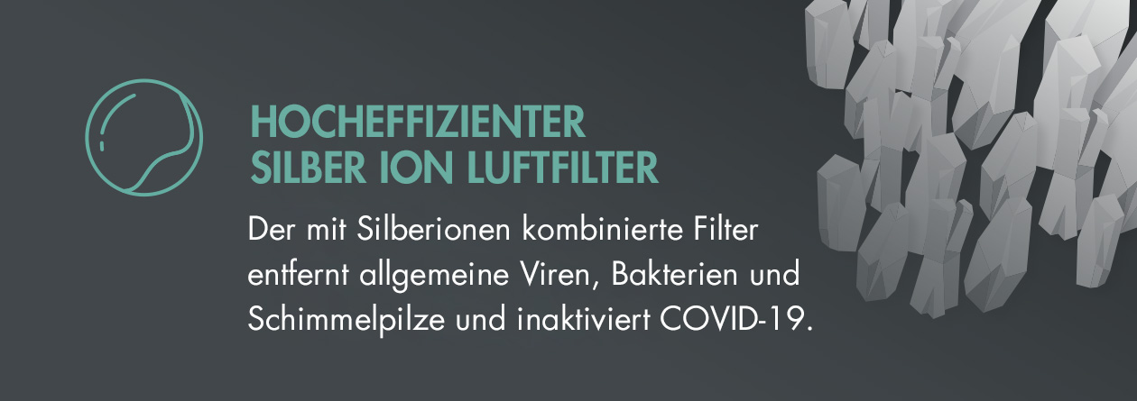 GASTROBACK® Luftreiniger AG+ AirProtect Portable - Silber Ion Luftfilter
